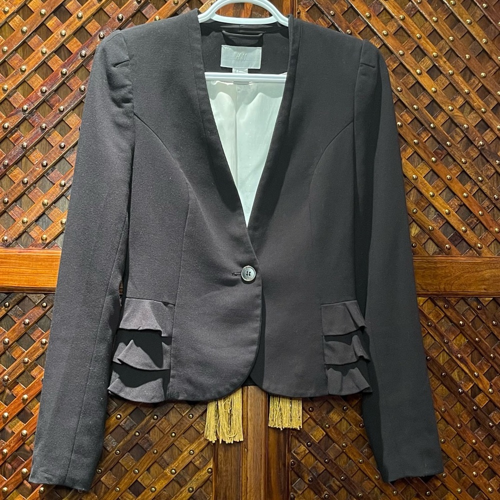 Black Blazer with side details